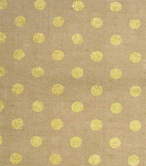 metallic gold dot burlap fabric|Burlap Metallic .